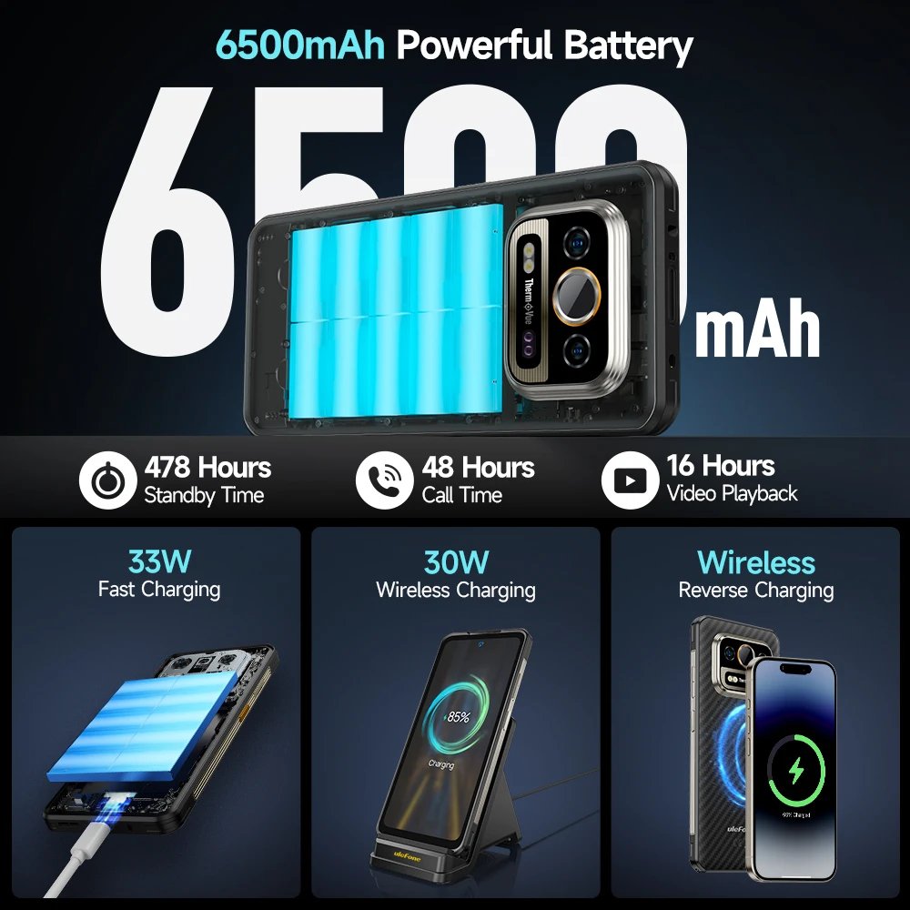Ulefone Armor 25T Pro 5G mobile phones 3g&4g smartphone 6.78" smart phone 5g smartphone 12GB 256GB Thermal Imaging Rugged Phone